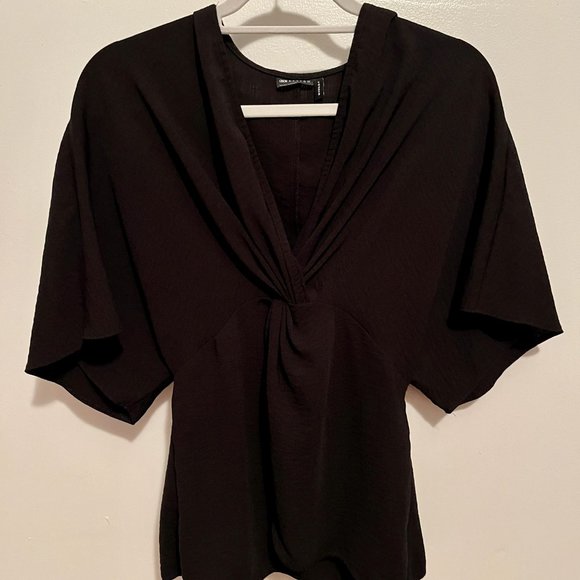 ASOS DESIGN knot front top with kimono sleeve - Picture 10 of 10